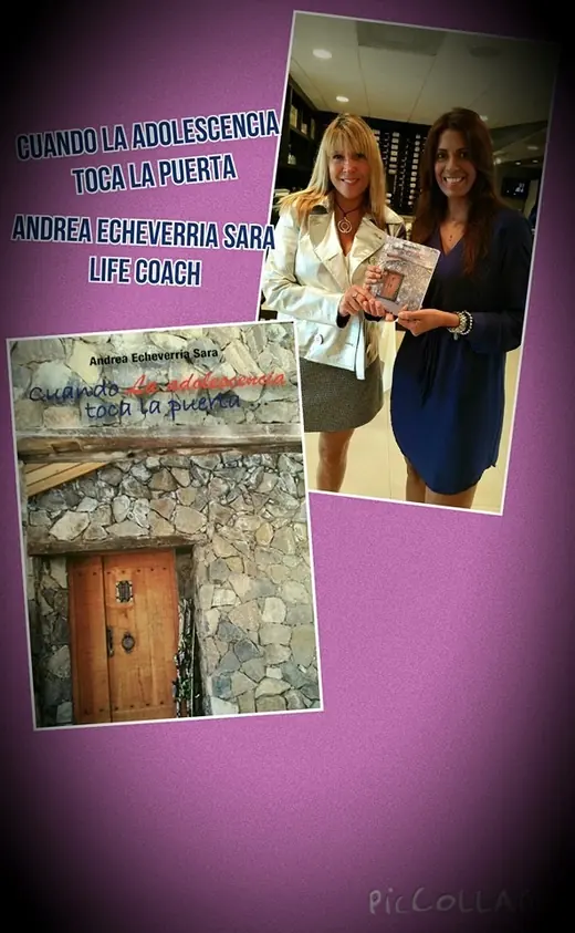 Poster for the presentation of the book Cuando la adolescencia toca la puerta
